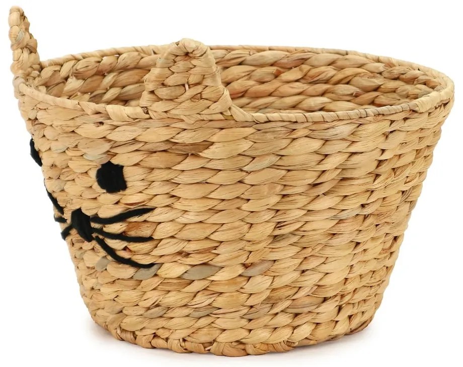 Dziecięcy kosz na zabawki z hiacyntu wodnego w naturalnym kolorze ø 35x26 cm Cat – Compactor