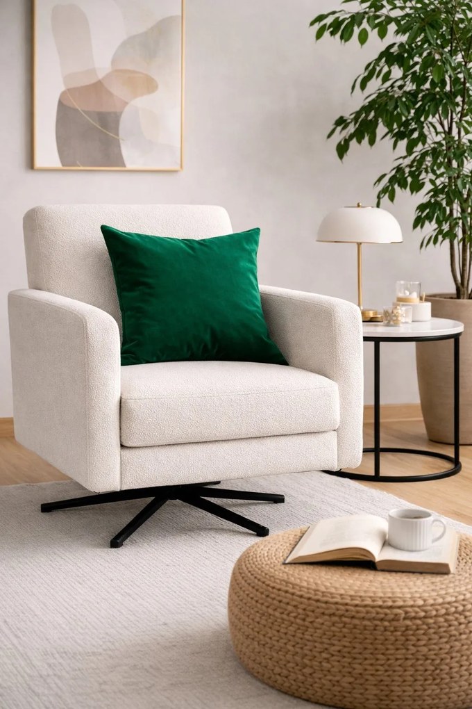 Poduszka dekoracyjna : Kolor tkaniny - VELVET - MG25, Rozmiar - 40x40, Typ tkaniny - Velvet