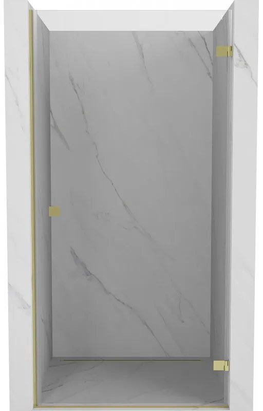 Mexen Lunar-B drzwi prysznicowe uchylne prawe 90 cm, transparent, złote - 832-090-000-50-00-P