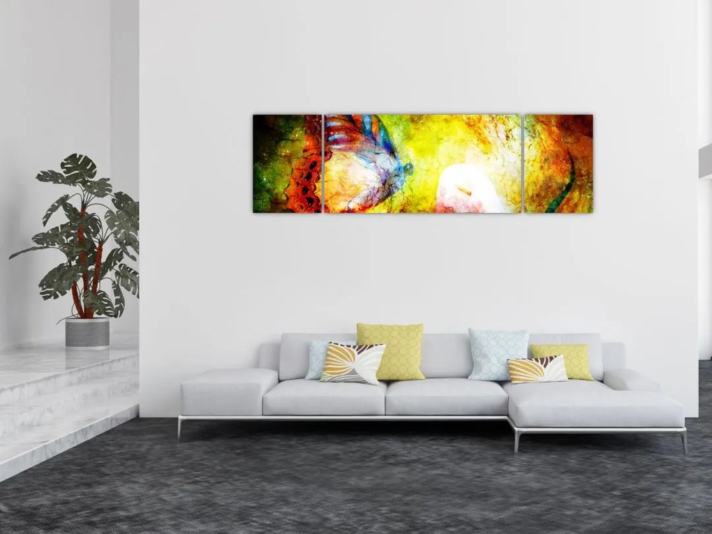 Obraz - Kosmiczny motyl (170x50 cm)