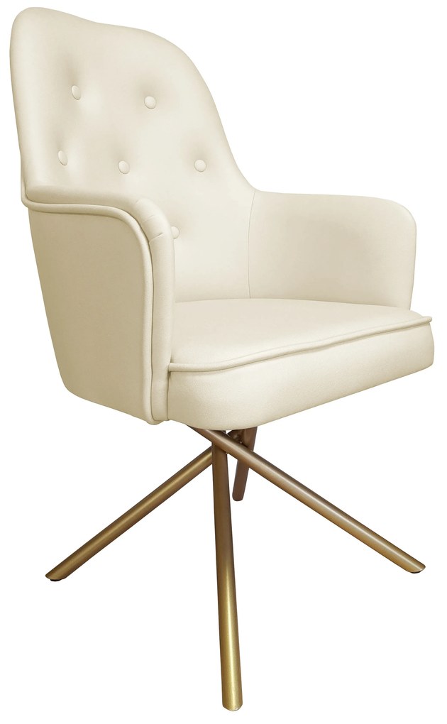 Krzesło SARA podstawa Krzyżak złota Vega02