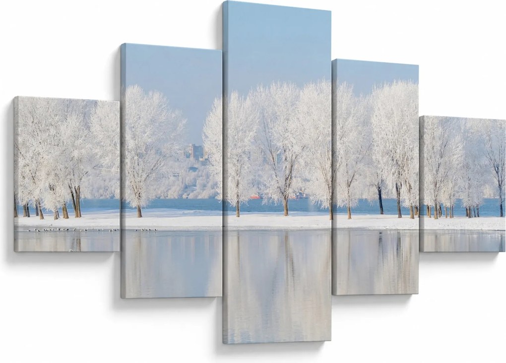 Obraz zimowego krajobrazu (125x70 cm)
