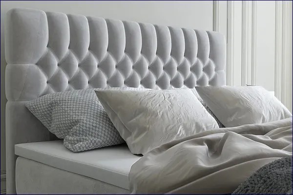 Dwuosobowe łóżko boxspring Saniko 200x200 - 32 kolory