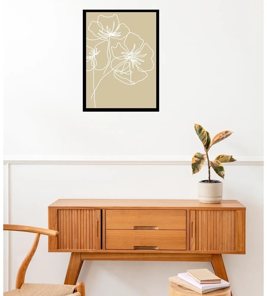 Plakat 29x41 cm White Poppy – Veronika Boulová