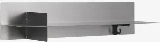 Pack 2 Półek Ściennych Ze Stali Nierdzewnej Nolvia ↔︎ 90 Cm - Sklum