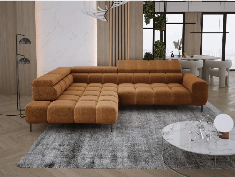 Narożnik PLAZA L Lewostronny w tkaninie EDEN 10 WERSAL