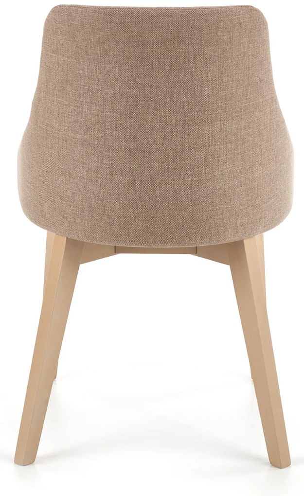 Krzesło tapicerowane dąb sonoma/beż tkanina TOLEDO