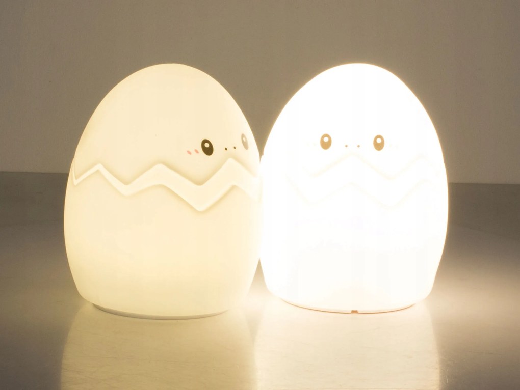 LED dziecięca lampka nocna GEPI 12,5 cm, biała