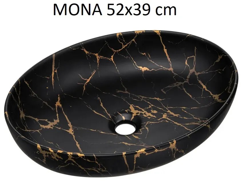 Szafka pod umywalkę nablatową TALIA CASELLA 2S 80cm dąb casella/czarny mat z blatem COMAD