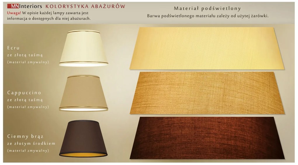 Elegancka lampa stojąca z abażurem L-P1-L