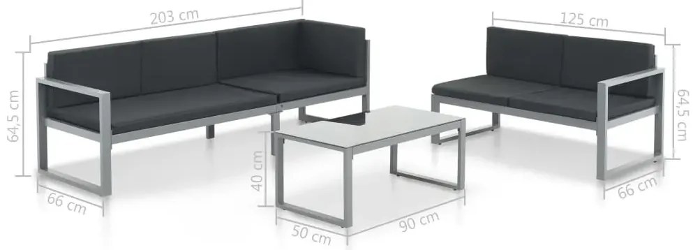 Zestaw nowoczesnych mebli ogrodowych K4-N53