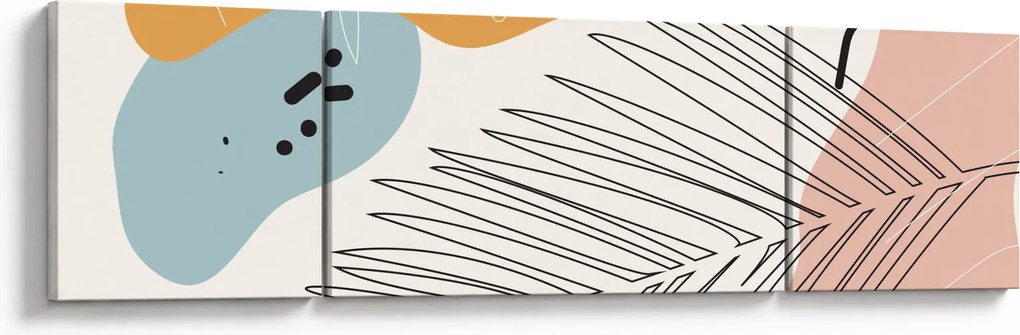 Obraz - ilustracja liścia (170x50 cm)