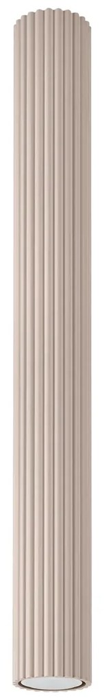 Plafon KARBON 60 taupe ryflowany SOLLUX  LIGHTING