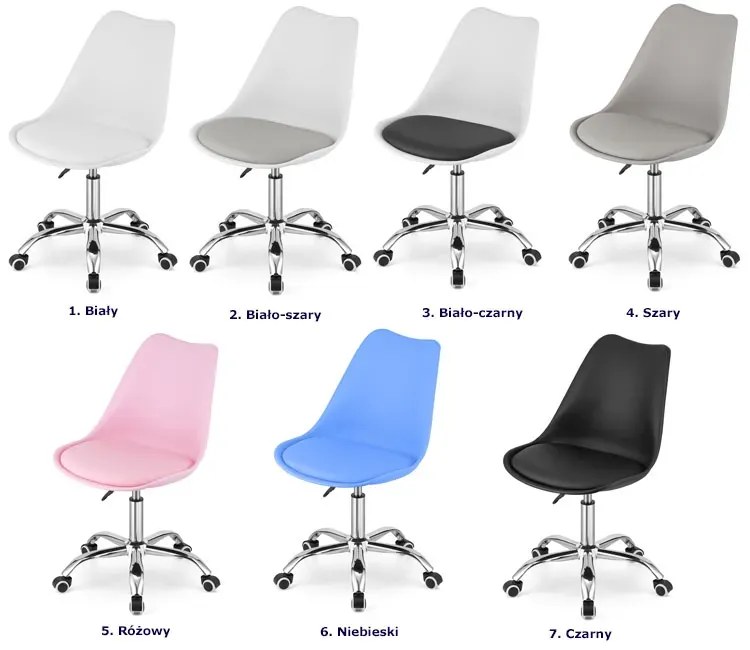 Młodzieżowe niebieski do biurka krzesło dla chłopca C1-M33