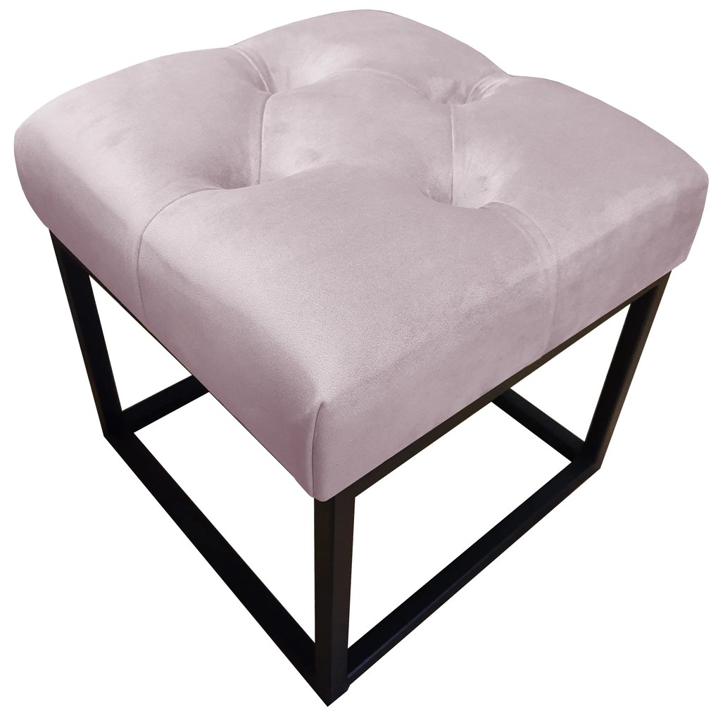 Pufa CHESTERFIELD LOFT ławka podnóżek metal MG55