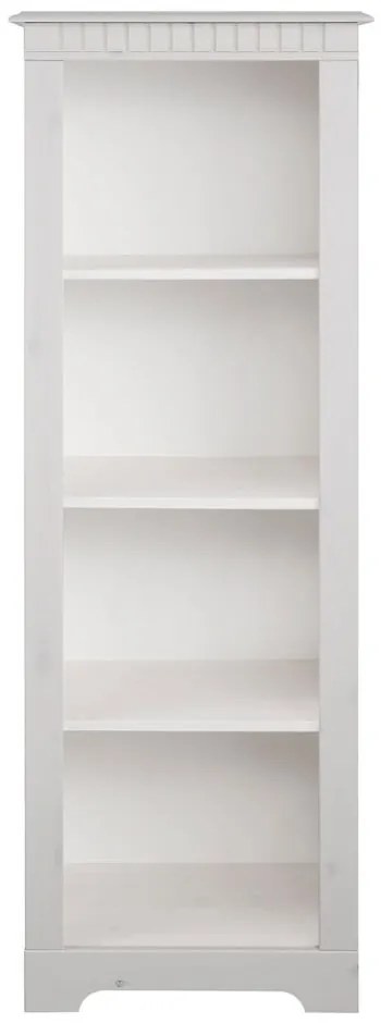 Biały regał z litego drewna sosnowego 50x135 cm Cubrix – Støraa