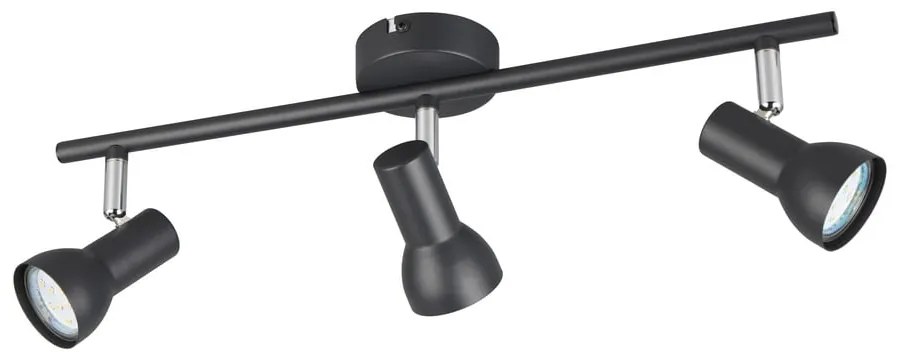 Czarna lampa punktowa ø 8 cm Cantar – Reality