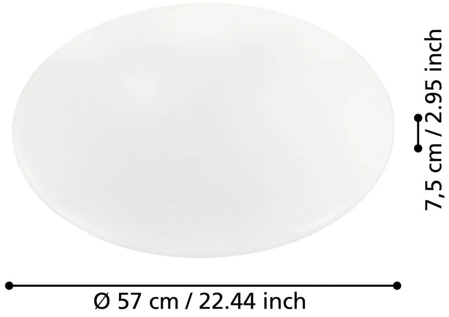 Biała lampa sufitowa LED GIRON – EGLO
