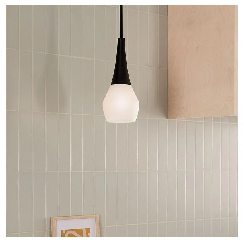 Kichler KL-DEELA-P-BK - Żyrandol na pręcie DEELA 1xE27/60W/230V śr. 17,8 cm czarny