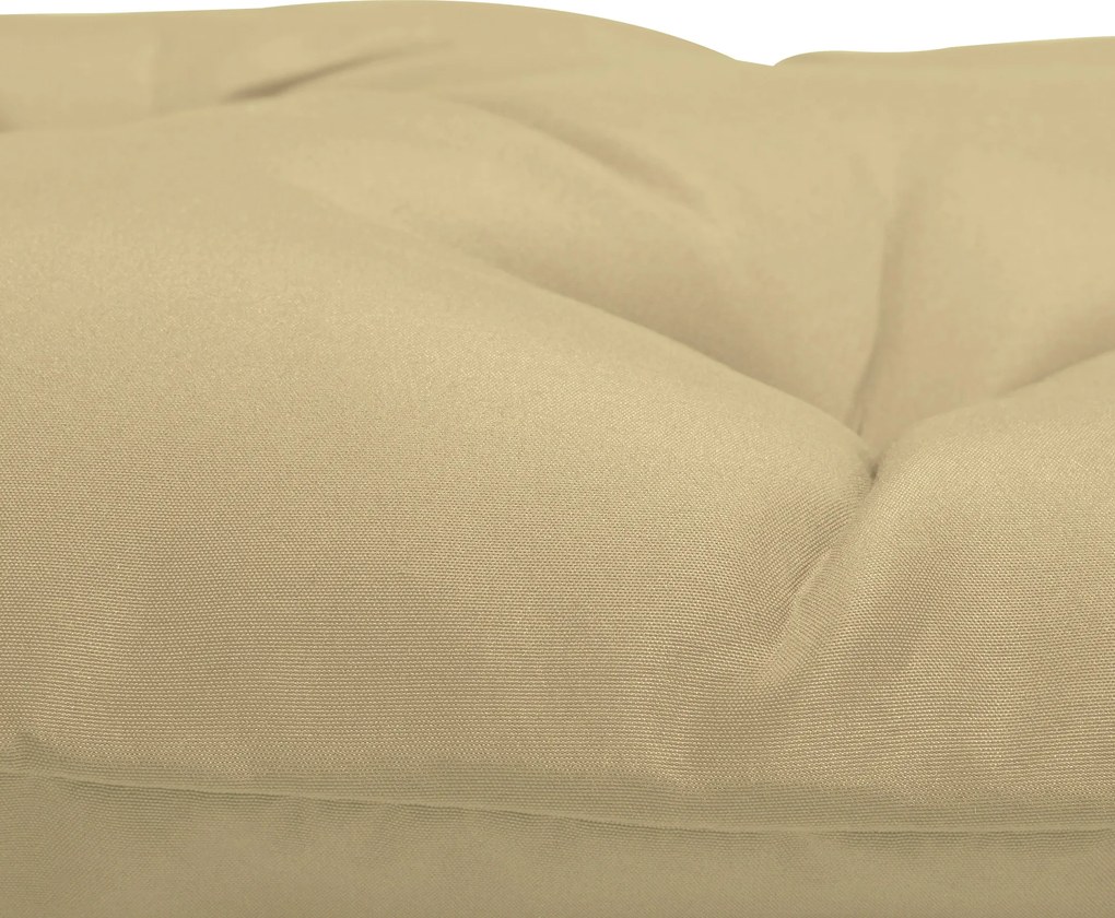 Outsunny Zestaw 2 poduszek na siedziska, 98 x 50 cm, poduszki na krzesła z trokami, pokrowiec materiałowy, 8cm grubości Khaki | Aosom PL