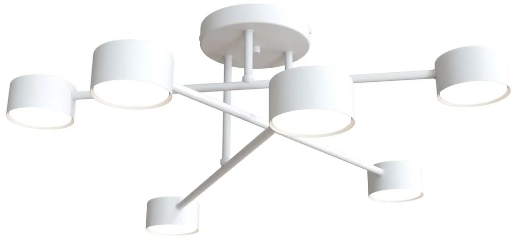 Biała nowoczesna lampa sufitowa - D135-Evex