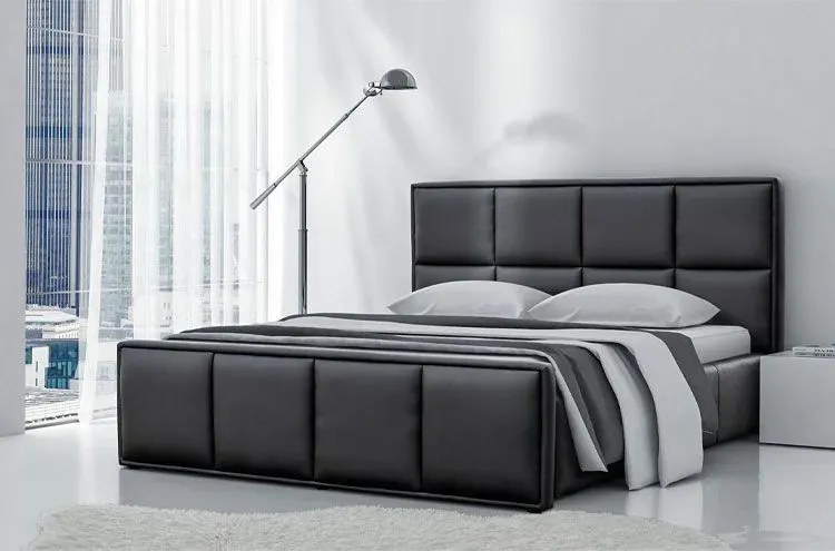 Łóżko tapicerowane Estilo Noble 140x200 - 44 kolory