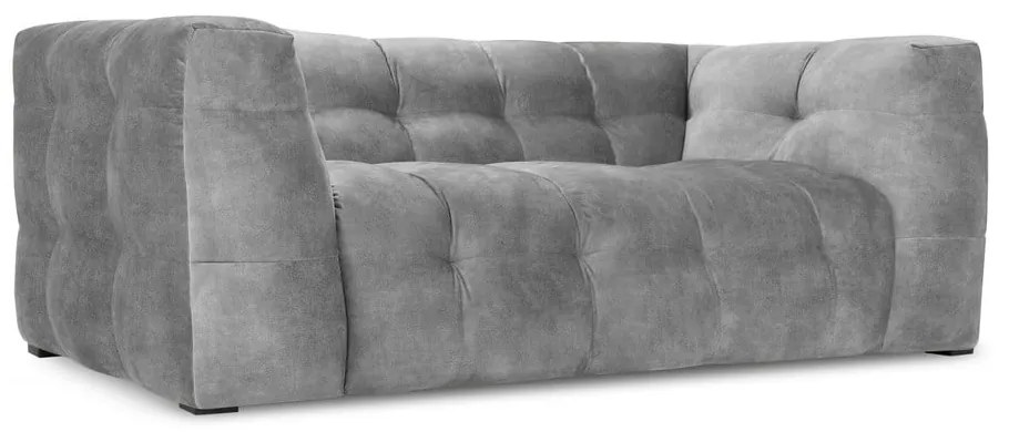 Szara aksamitna sofa Windsor &amp; Co Sofas Vesta, 208 cm