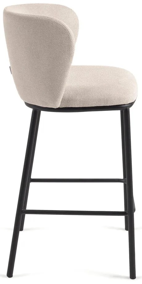 Beżowy hoker (wysokość siedziska 65 cm) Ciselia – Kave Home