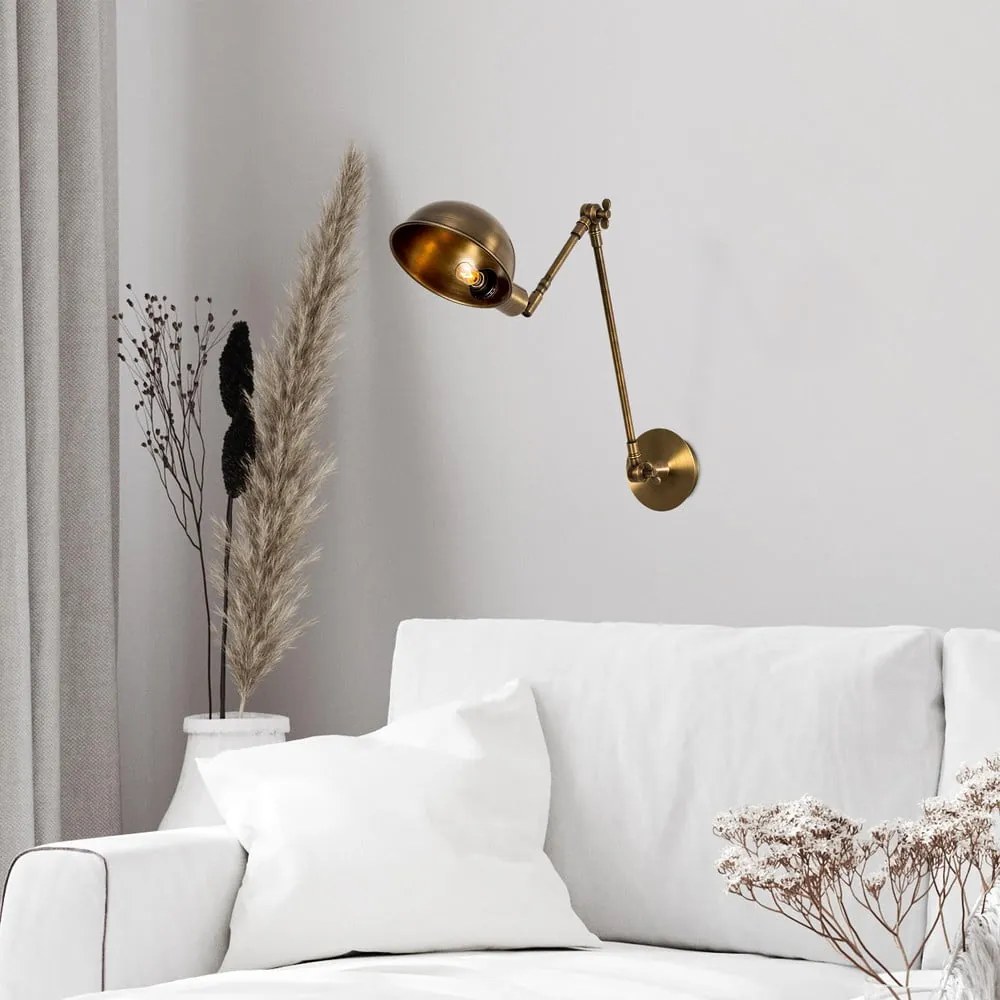 Kinkiet w kolorze brązu ø 15 cm Sivani – Opviq lights