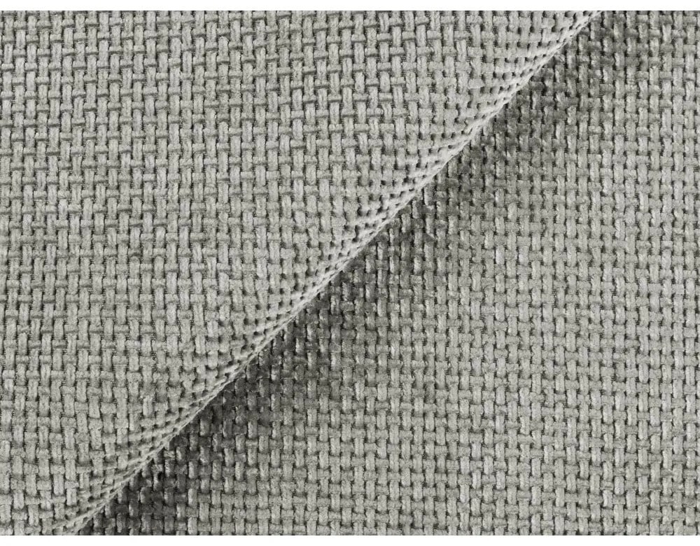 Jasnoszare tapicerowane łóżko dwuosobowe ze schowkiem i stelażem 180x200 cm Keoni – Makamii