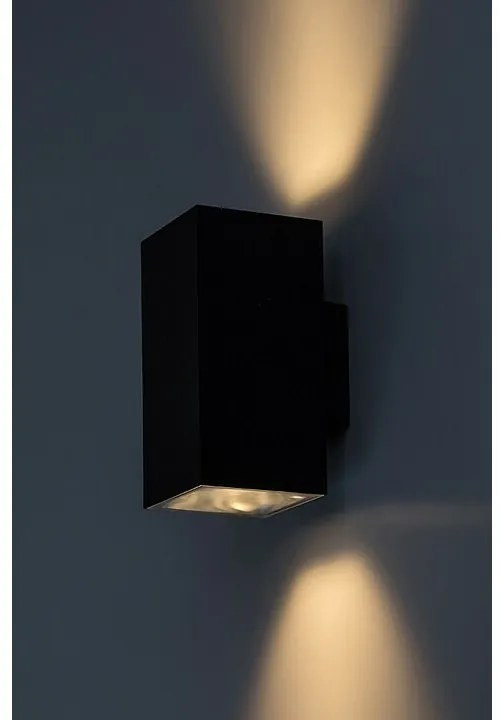 Rabalux 77157 zewnętrzna oprawa ścienna LED Urfa,18W, IP65, czarna, 16 cm