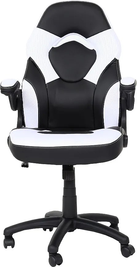 Krzesło biurowe MCW-K13,  czarno-biały