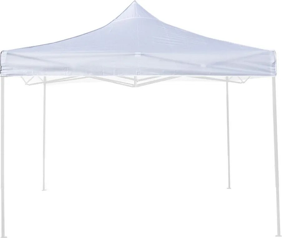 Białe, wodoodporne pokrycie dachowe 3x3 do altany składanej