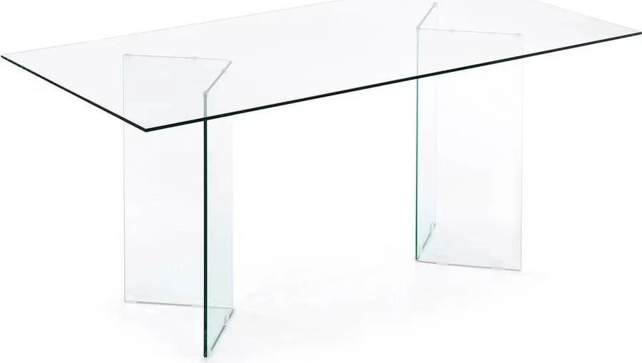Stół ze szklanym blatem 90x200 cm Burano – Kave Home