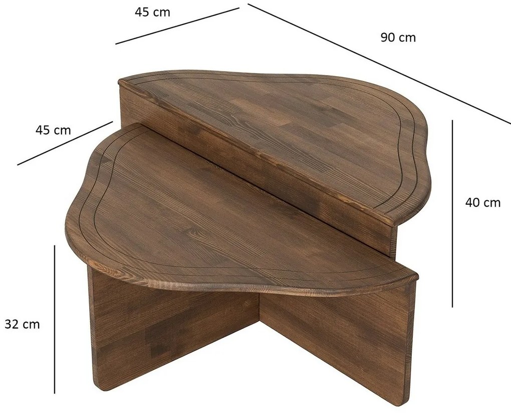 Stolik konferencyjny Altopiano Walnut