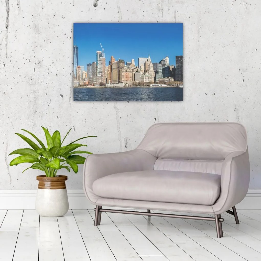 Obraz na szkle - Manhattan w Nowym Jorku (70x50 cm)