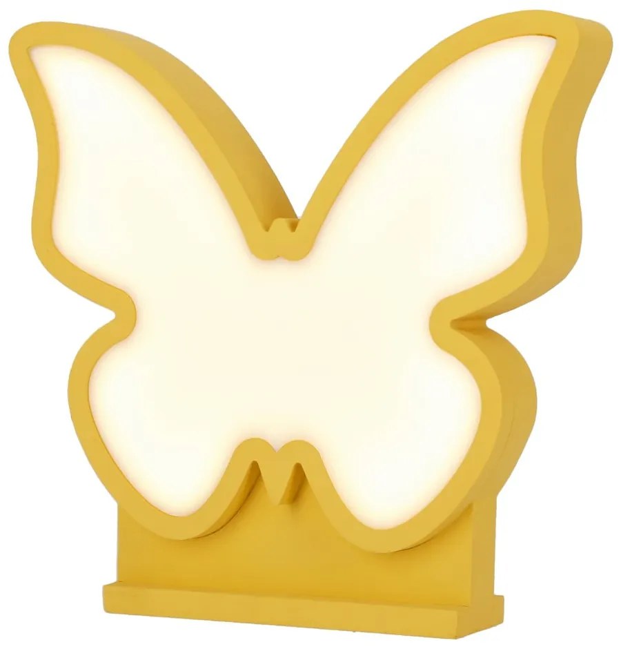Żółta lampka dziecięca Butterfly – Candellux Lighting