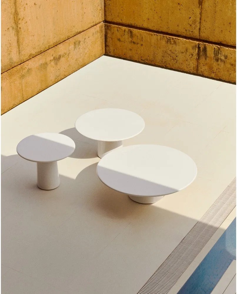 Okrągły stolik ogrodowy betonowy ø 65 cm Albanella – Kave Home