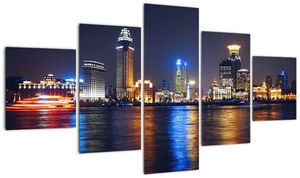 Obraz - Refleksy nocy (125x70 cm)