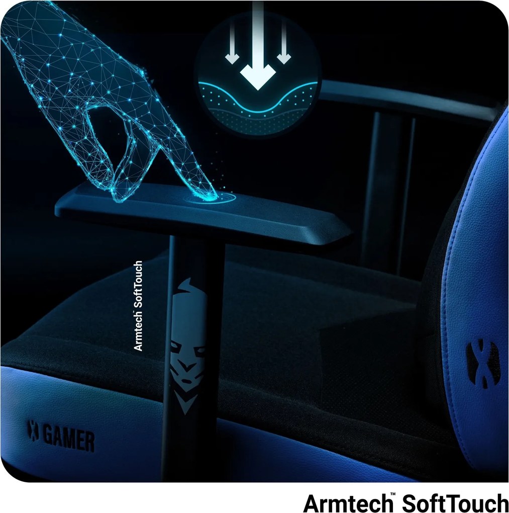 Krzesło do gamingu Diablo X-Gamer 2.0 Normal Size Cool Water