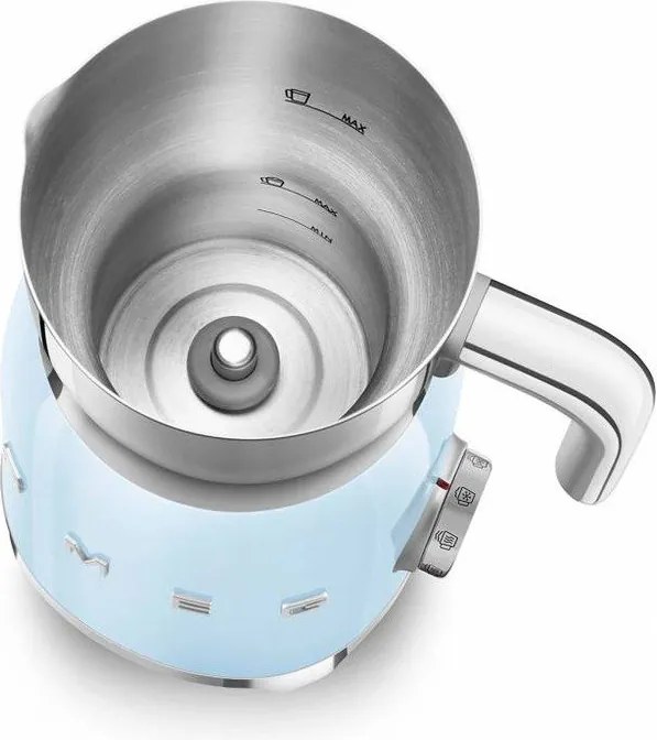 Jasnoniebieski spieniacz do mleka 50's Retro Style – SMEG