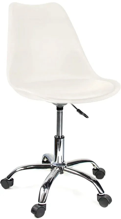 Krzesło do biurka białe - Tunier 3X