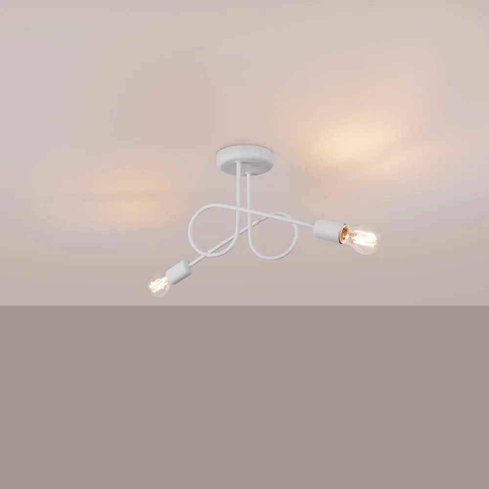 Biała lampa sufitowa 18x57 cm Opulent – Nice Lamps
