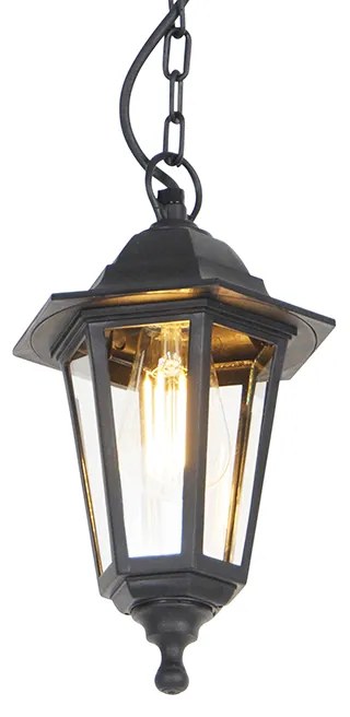 Lampa wisząca zewnętrzna czarna - New Haven