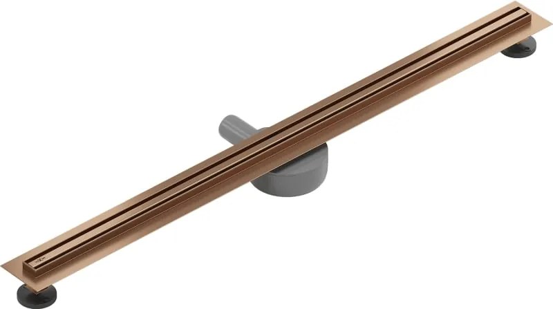 Mexen Flat 360° Slim odpływ liniowy obrotowy 100 cm, miedź szczotkowana - 1C41100