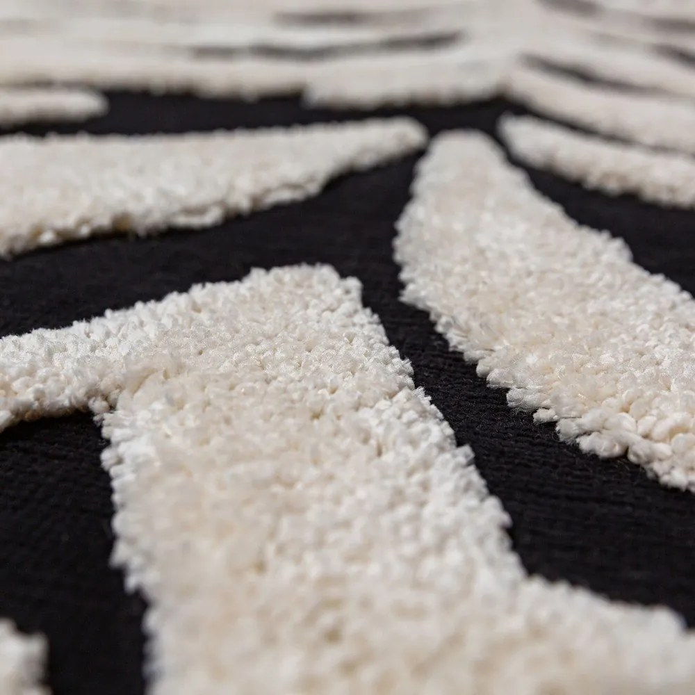 Czarno-biały dywan 160x230 cm Esra Zebra – Flair Rugs