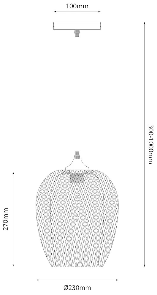 Lampa wisząca ALMA 1xE27