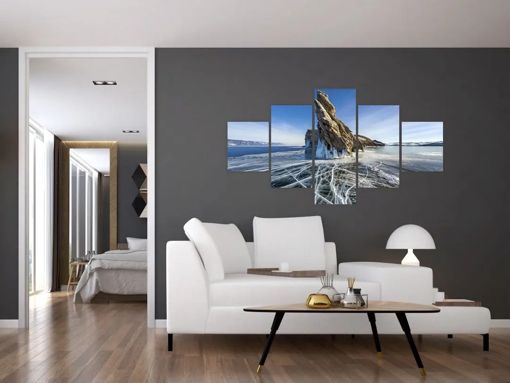 Obraz lodowej skały (125x70 cm)