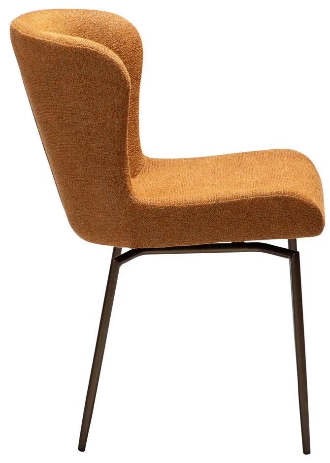 Brązowe tapicerowane krzesło Glam – DAN-FORM Denmark