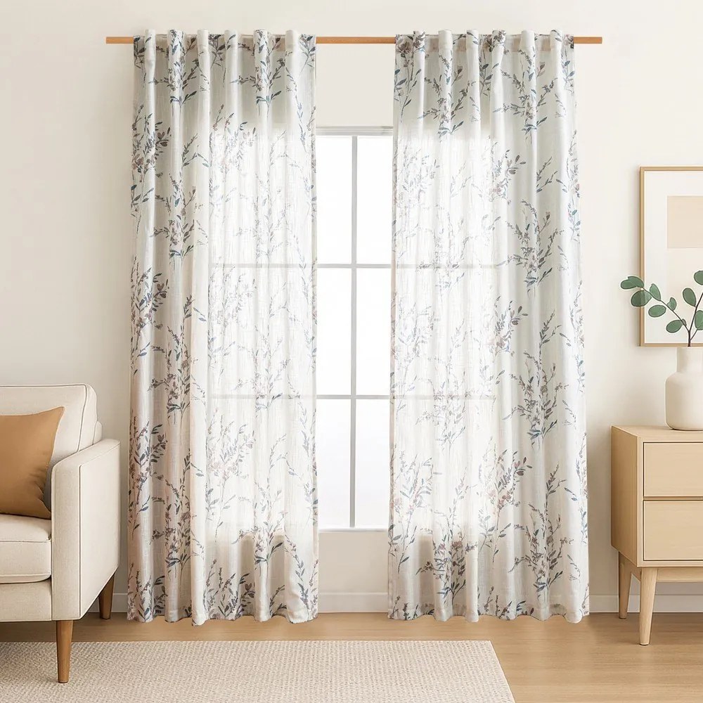 Kremowa zasłona 135x250 cm Ramita – Restilo